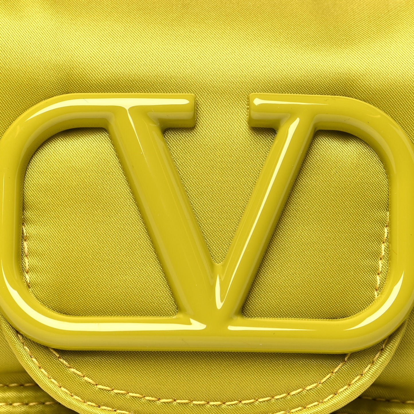 X PORTER Technical Fabric Vlogo Loco Small Crossbody Bag Yellow