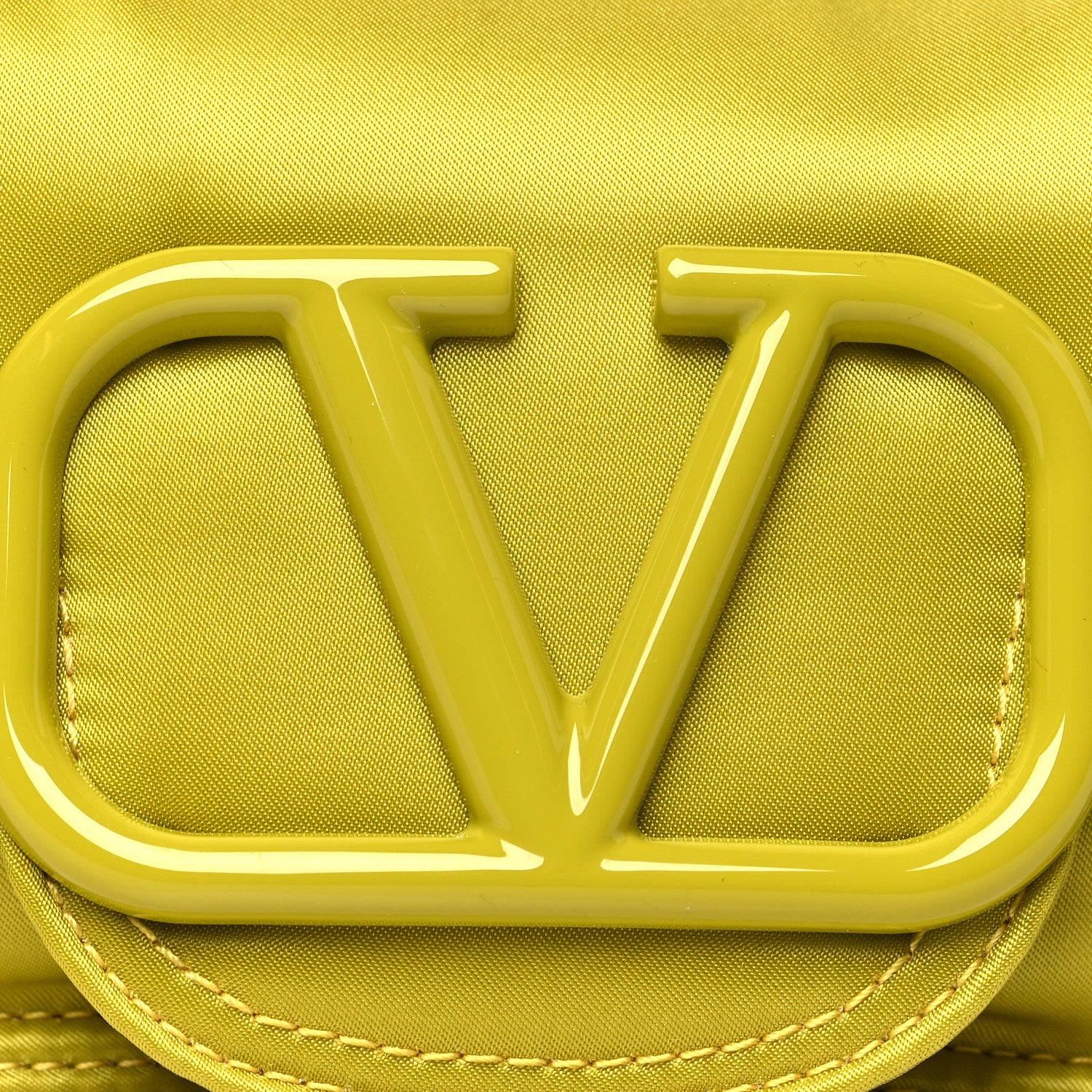 Valentino Garavani X PORTER Technical Fabric Vlogo Loco Small Crossbody Bag Yellow 8 of 10
