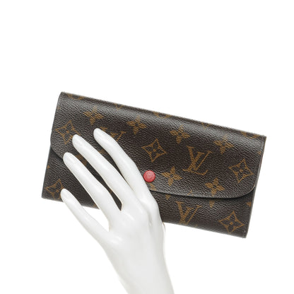 Louis Vuitton Monogram Emilie Wallet Red 2 of 11