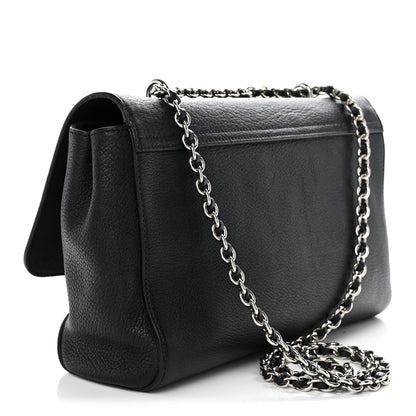 Mulberry Small Classic Grain Calfskin Medium Lily Black 3 of 11