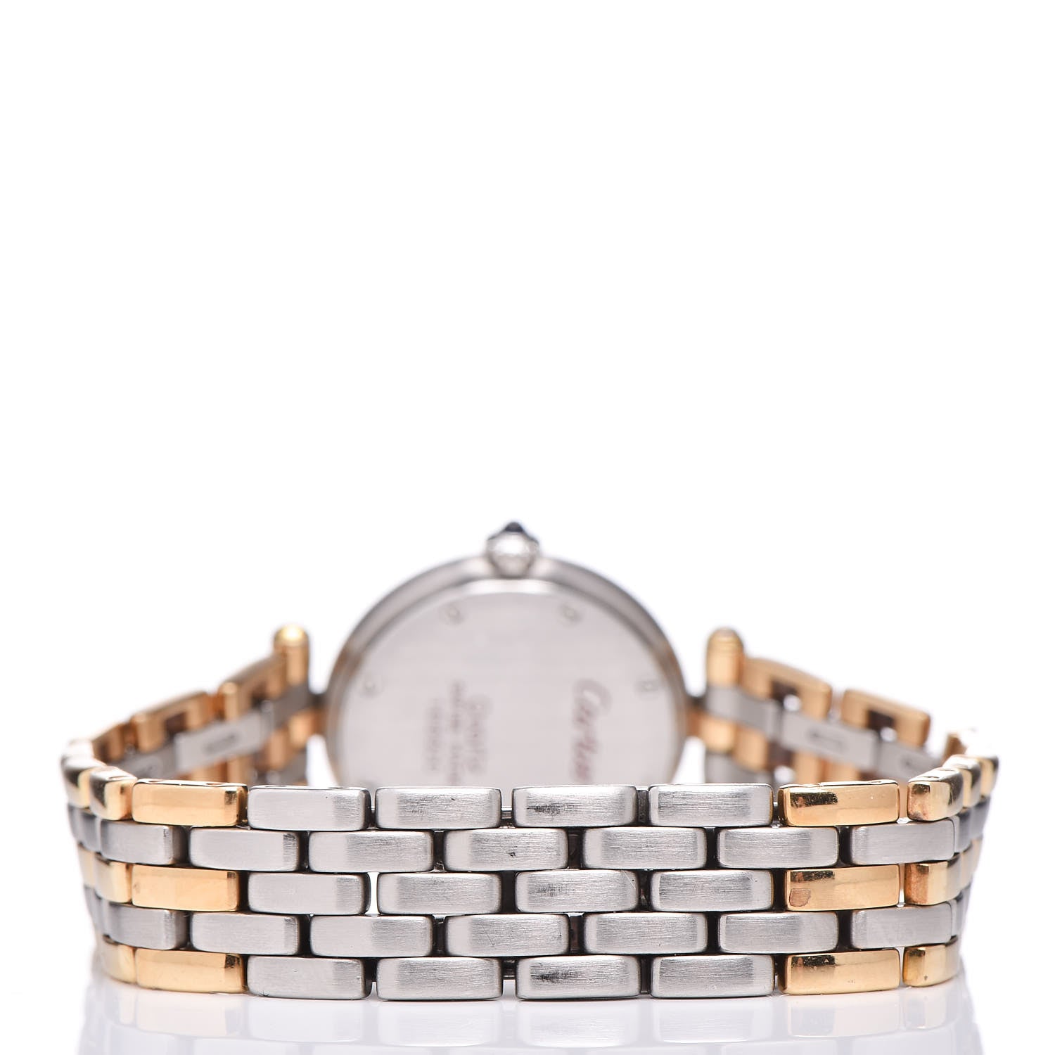 Cartier Stainless Steel 18K Yellow Gold 24mm Panthere Vendome Quartz Watch 3 of 6