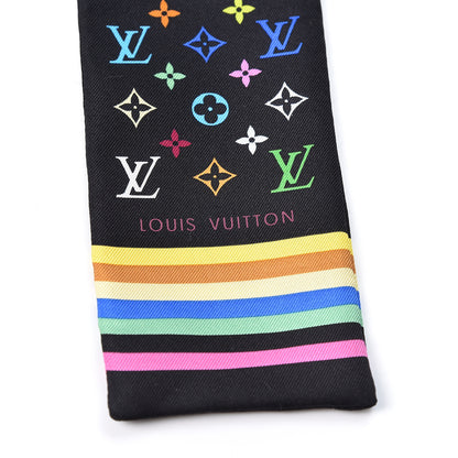 Louis Vuitton Silk Monogram Multicolor Bandeau Black 2 of 2