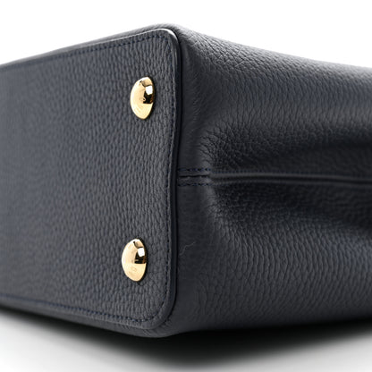 Louis Vuitton Taurillon Capucines PM Navy 9 of 10