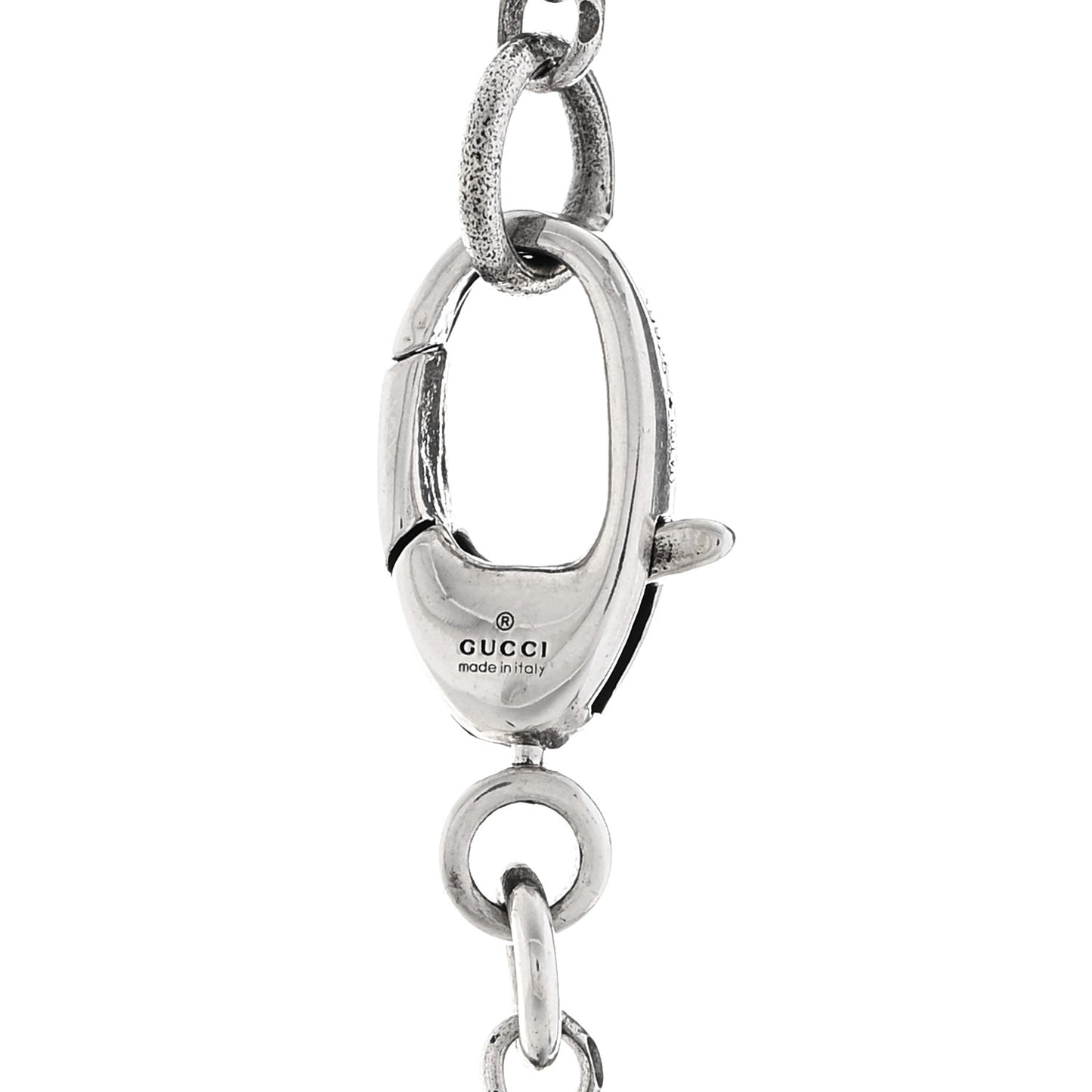 Sterling Silver Double G Key Pendant Necklace