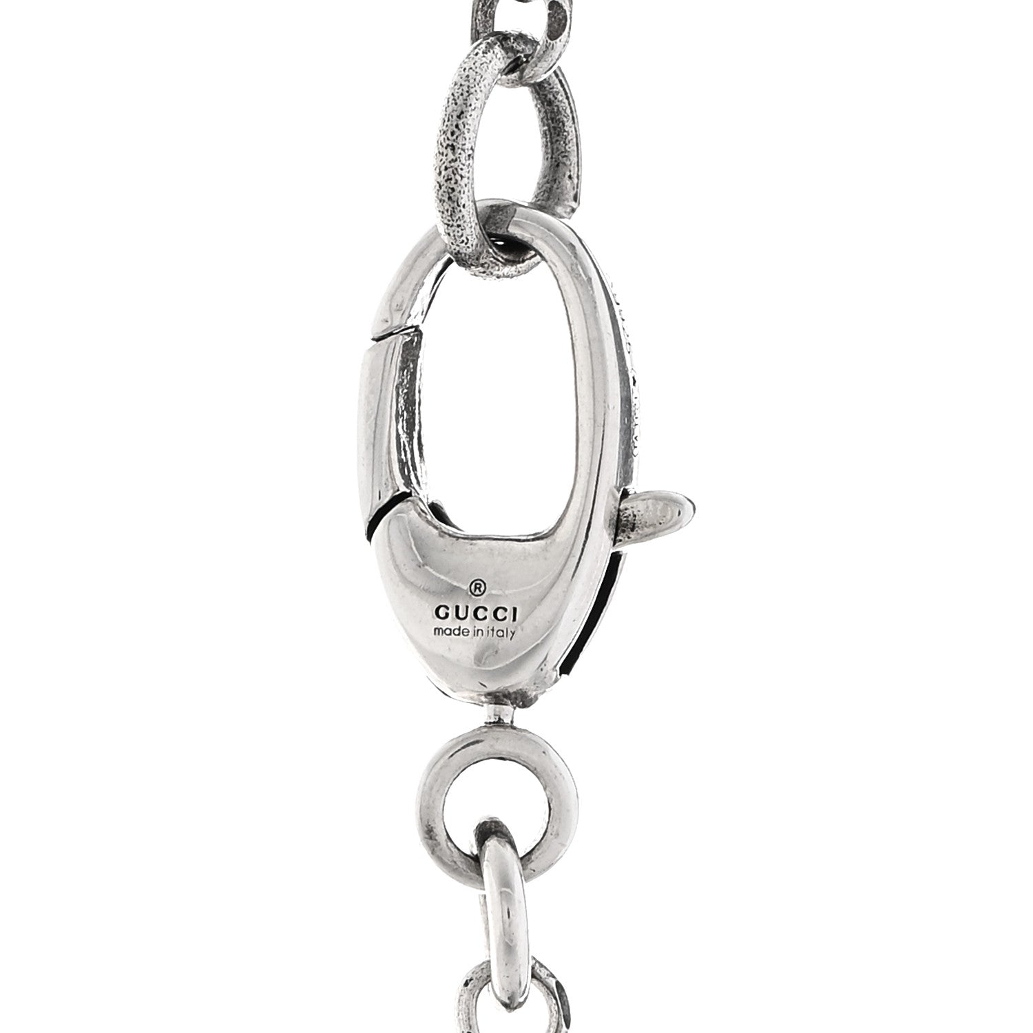 Gucci Sterling Silver Double G Key Pendant Necklace 4 of 5