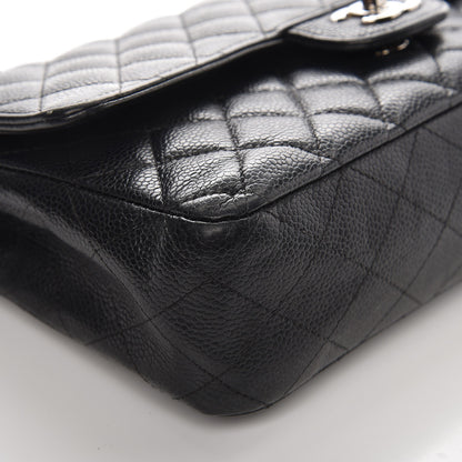 Chanel Caviar Quilted Medium Double Flap Black 15 of 18
