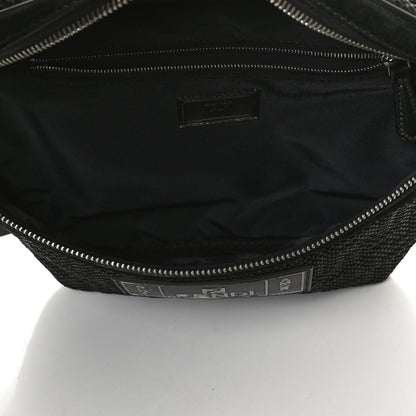 Fendi Neoprene FF Perforated Belt Bag Black 5 of 10