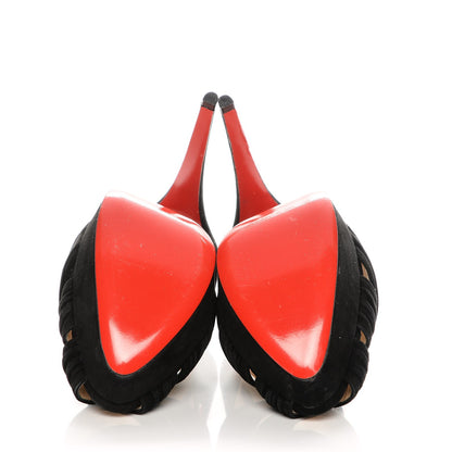 Christian Louboutin Suede Aborina 150 Pumps 41.5 Black 5 of 7