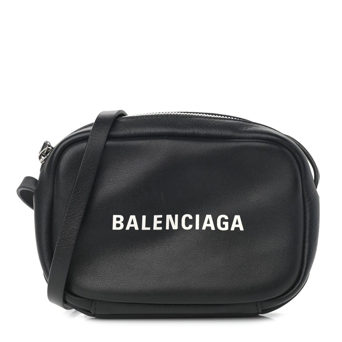 Calfskin Logo XS Everyday Camera Bag Black
