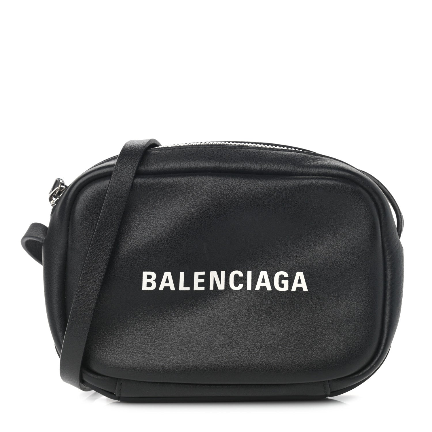 Balenciaga Calfskin Logo XS Everyday Camera Bag Black 1 of 11
