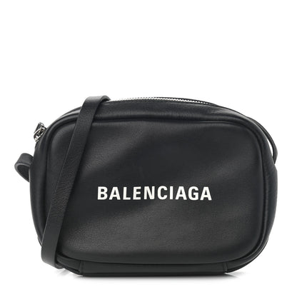Balenciaga Calfskin Logo XS Everyday Camera Bag Black 1 of 11