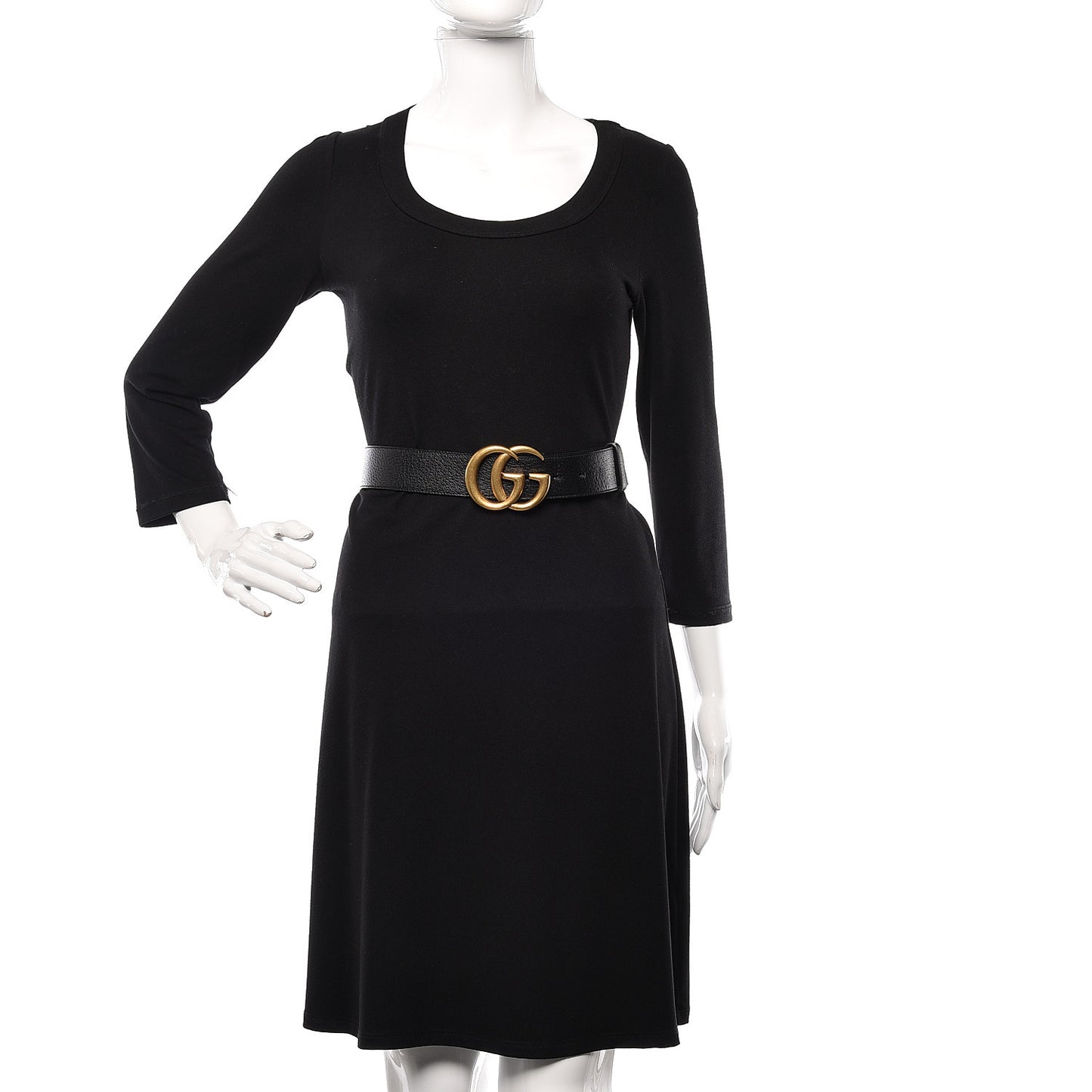 Textured Calfskin Double G 40mm Belt 90 36 Black