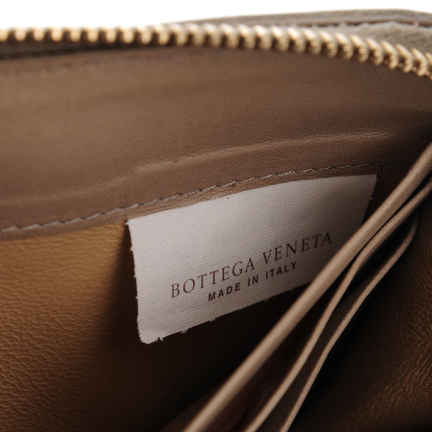 Nappa Intrecciato Zip Around Wallet Limo
