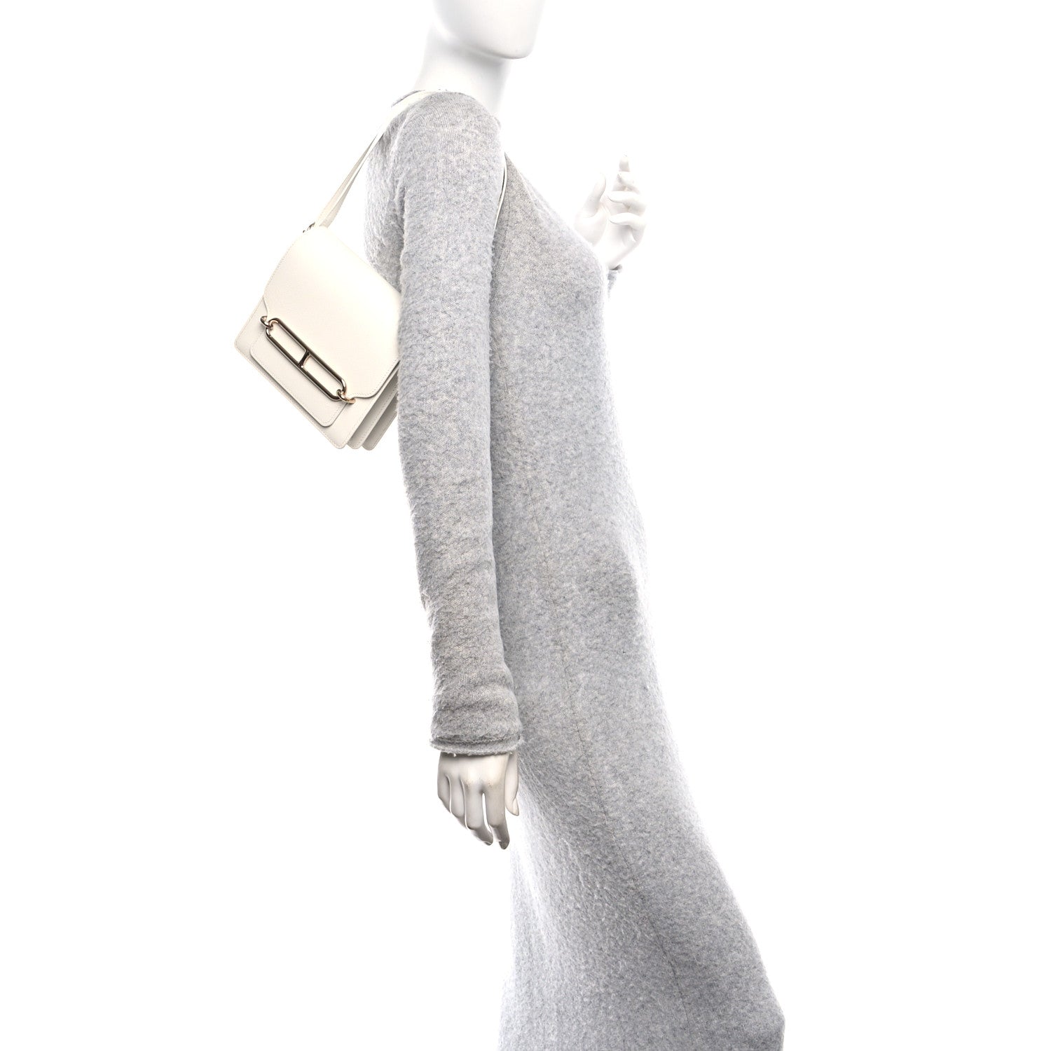 Hermes Evercolor Mini Sac Roulis White 2 of 12