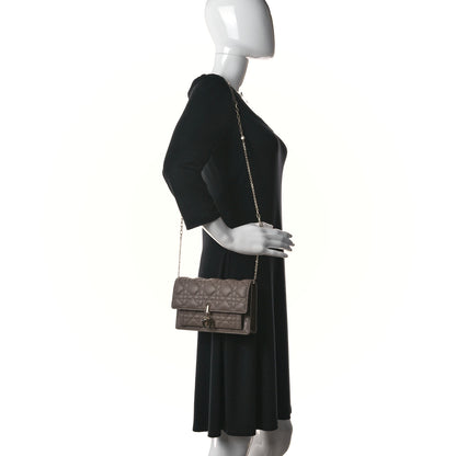Christian Dior Lambskin Chain Lady Dior Chain Pouch Warm Taupe 2 of 10