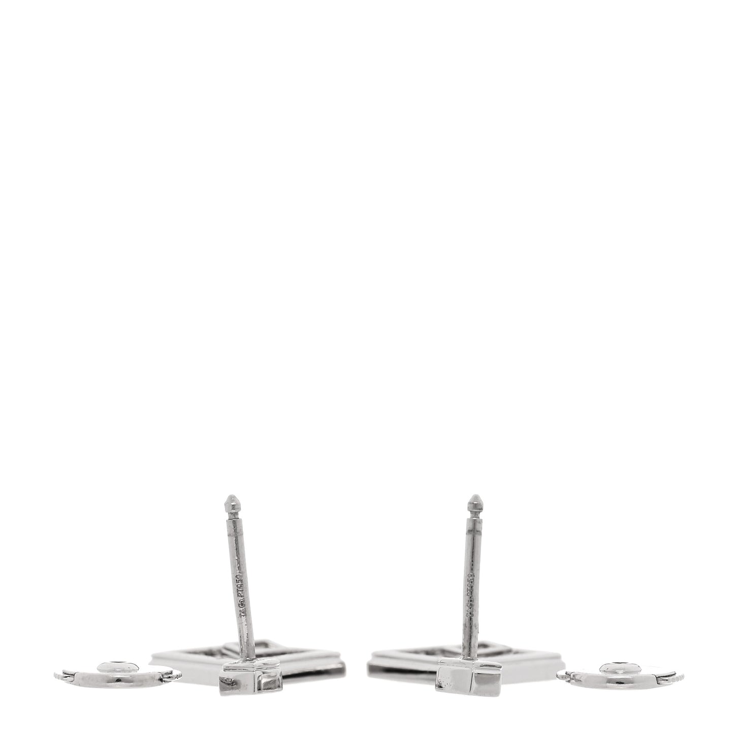 Platinum Diamond Legacy Square Open Drop Earrings