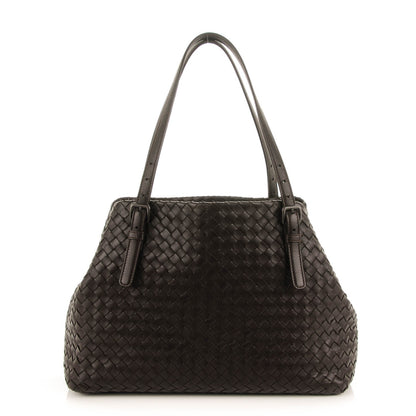 Bottega Veneta BOTTEGA VENETA Nappa Intrecciato Medium Seamless Tote Ebano 1 of 8