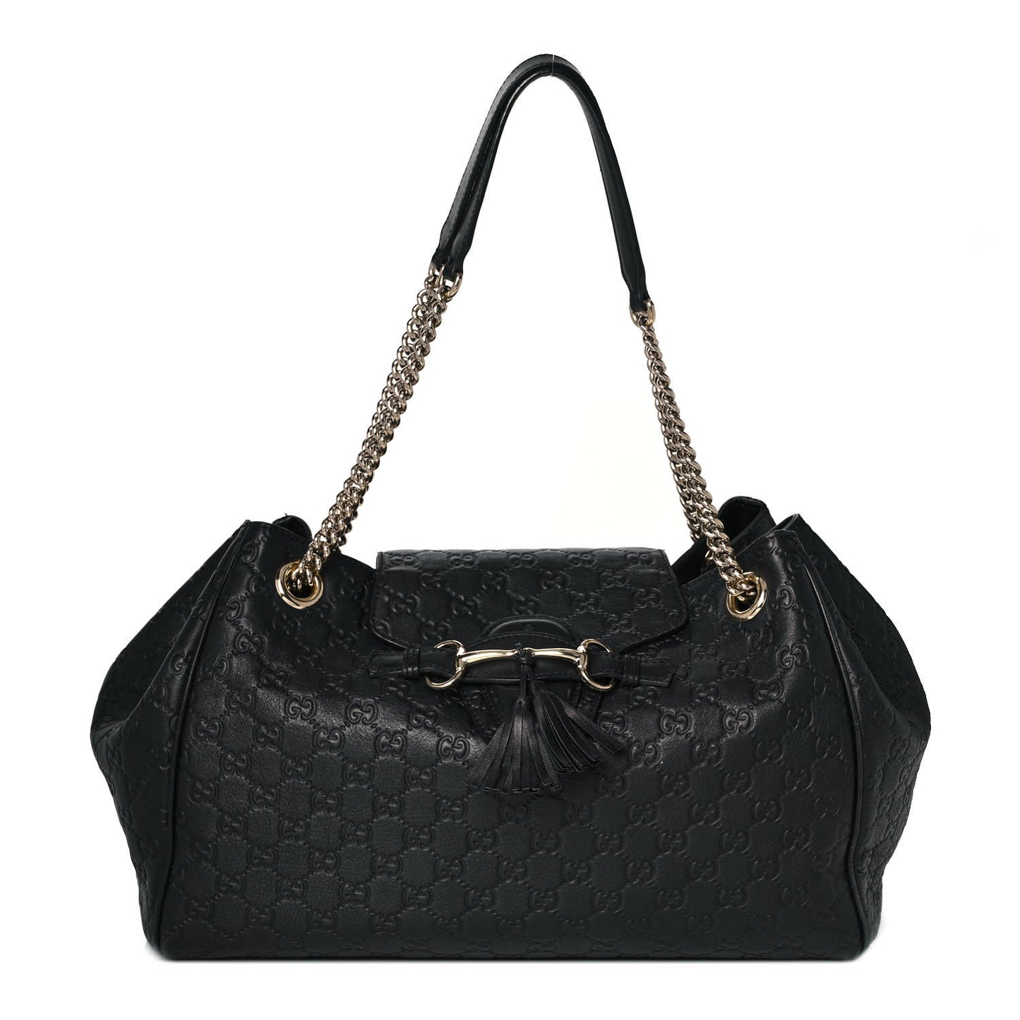 Guccissima Medium Emily Shoulder Bag Black