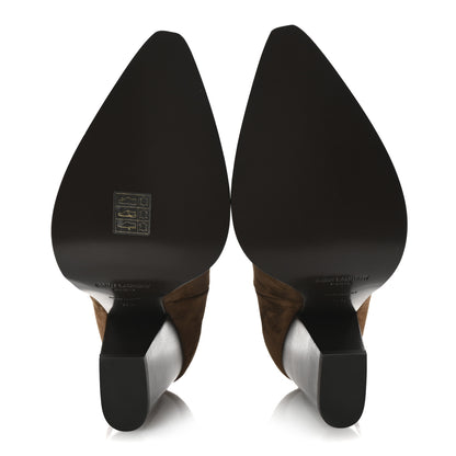 Saint Laurent Suede Theo 95 Chelsea Boots 37.5 Land 6 of 10