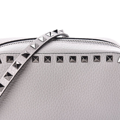 Valentino Garavani Calfskin Rockstud Camera Crossbody Bag Stone 7 of 9