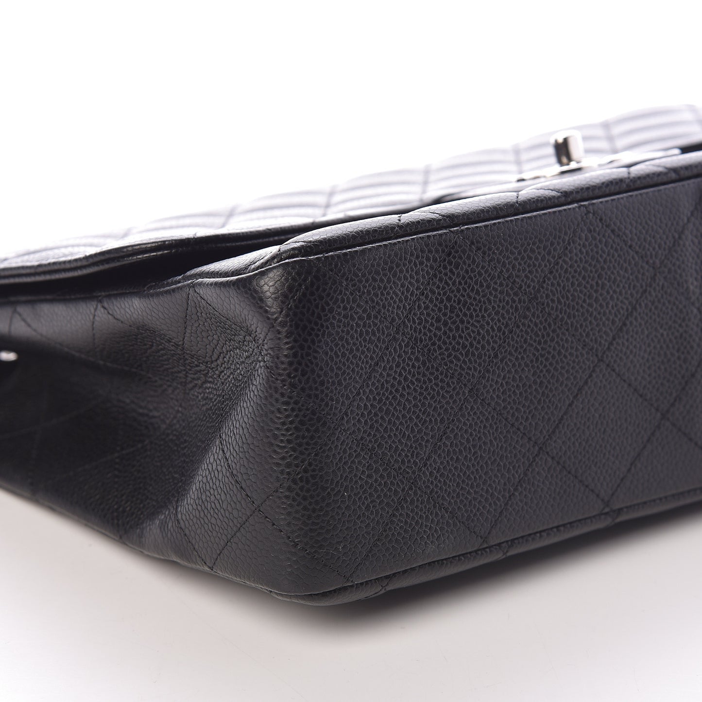 Caviar Quilted Jumbo Single Flap Black
