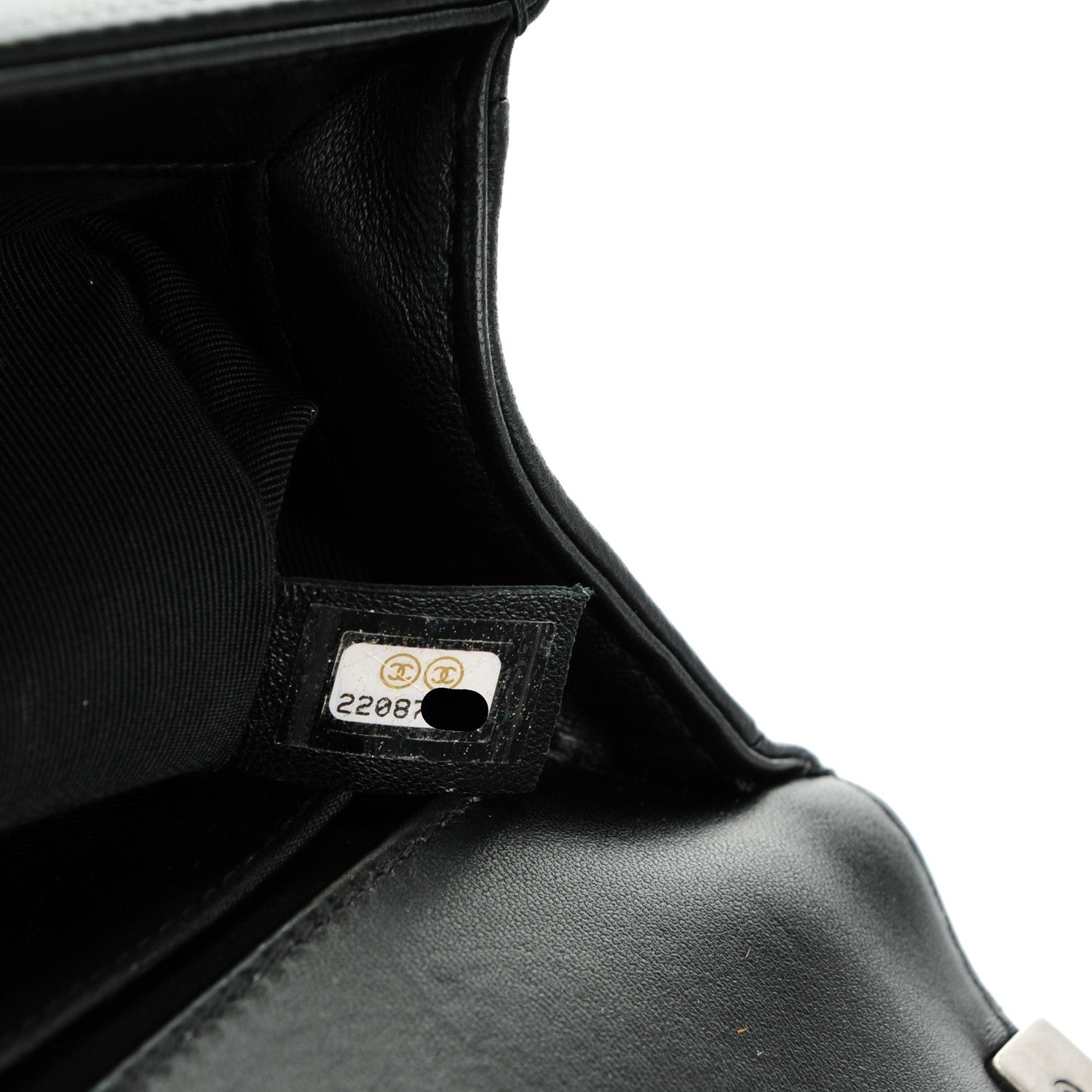 Chanel Lambskin Quilted Medium Boy Flap Black 8 of 8