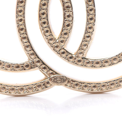 Chanel Crystal CC Brooch Light Gold 5 of 6