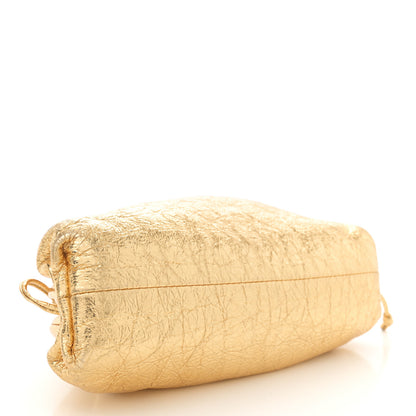 Bottega Veneta Metallic Crinkled Lambskin The Mini Pouch Oro 4 of 10