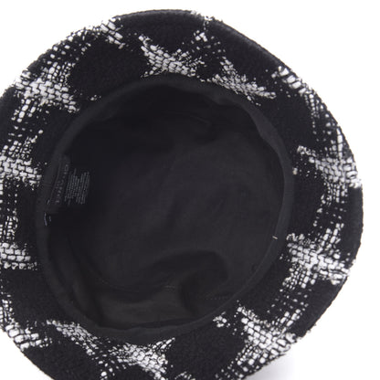 Chanel Tweed Bucket Hat S Black White 5 of 6