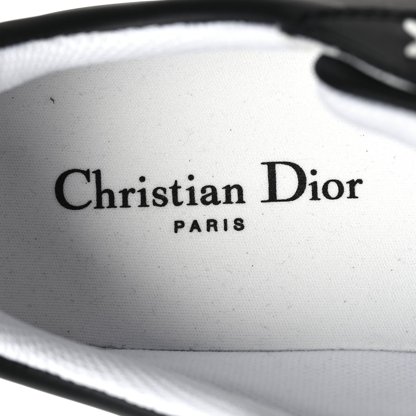 Calfskin Dior Star Low Top Sneakers 39 Black