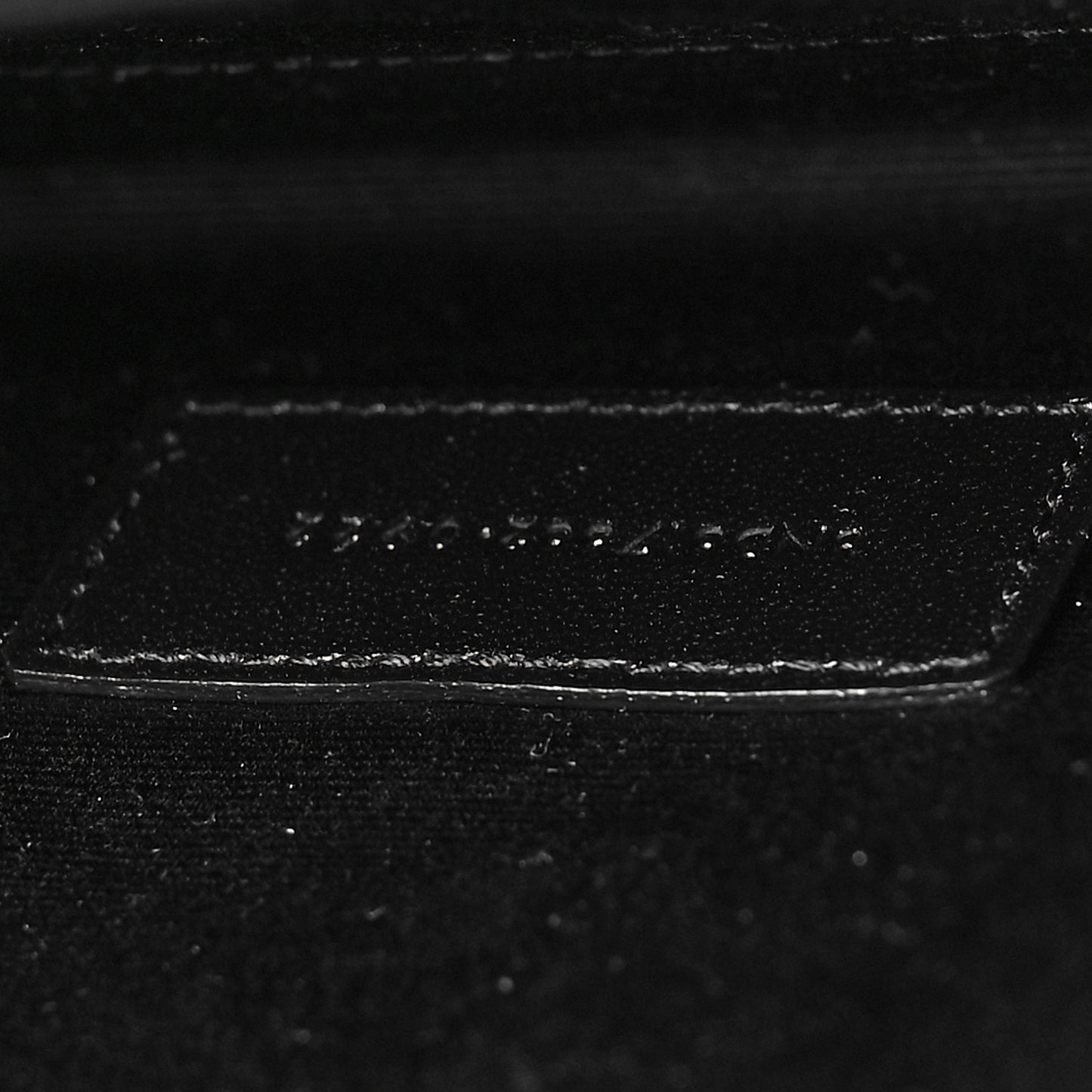 Grain De Poudre Matelasse Chevron Monogram Envelope Clutch Black