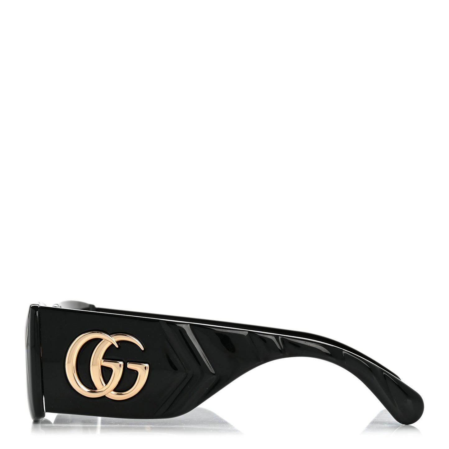 Acetate Rectangular Sunglasses GG0811S Black