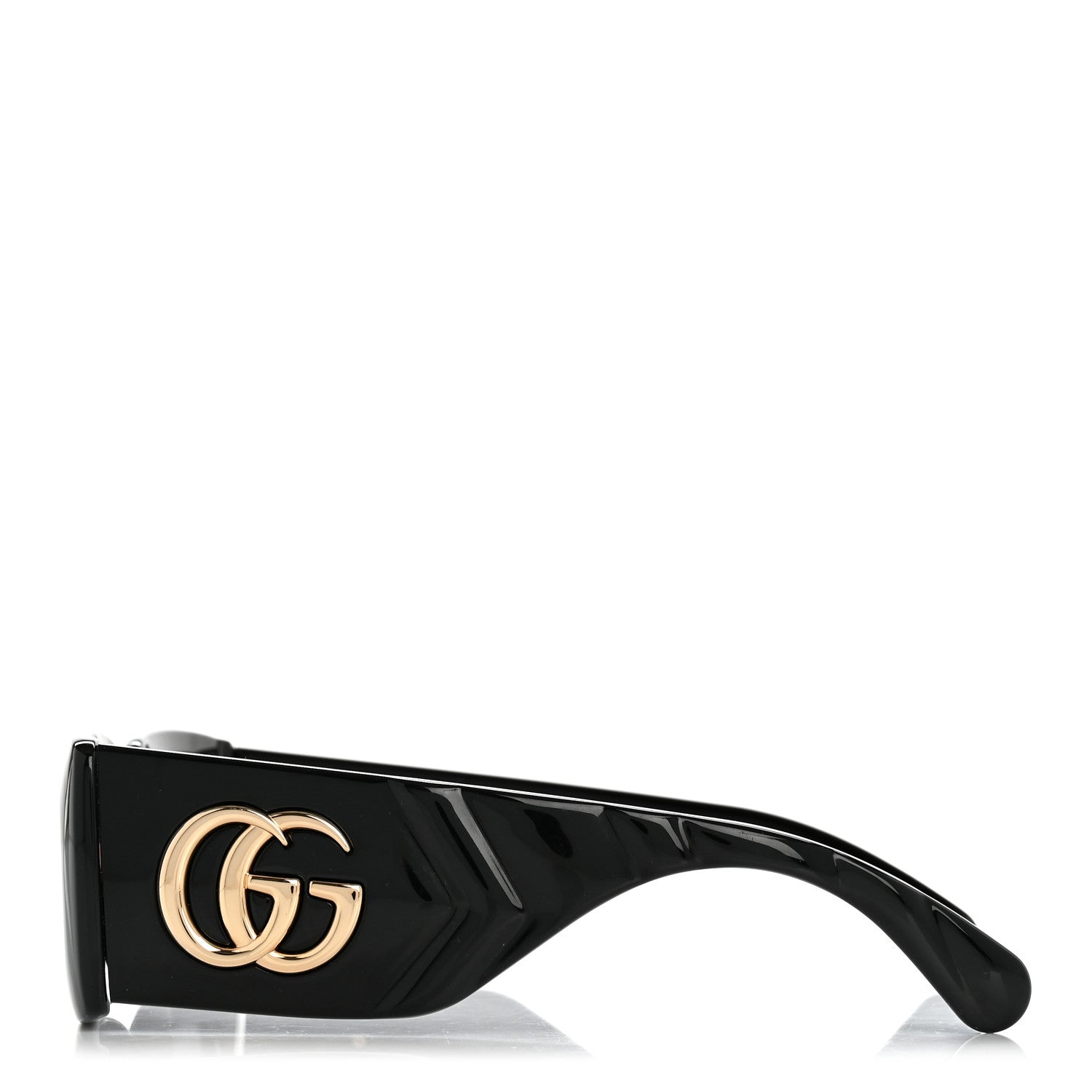 Gucci Acetate Rectangular Sunglasses GG0811S Black 3 of 9
