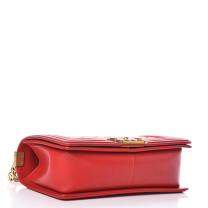 Chanel Lambskin Quilted Medium Boy Flap Red 4 of 10