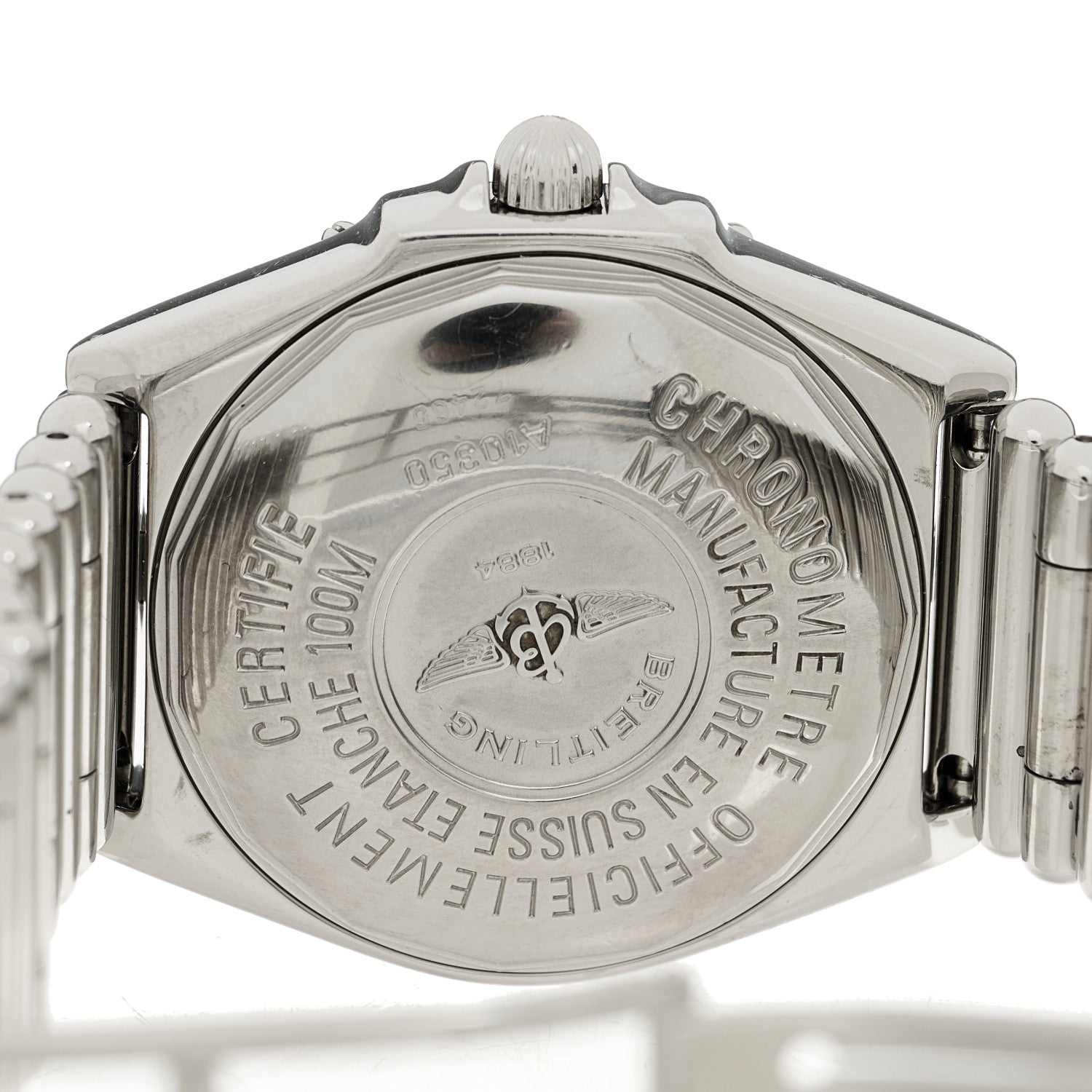 Breitling Stainless Steel 38mm Windrider Wings Automatic Watch Blue A10350 4 of 4