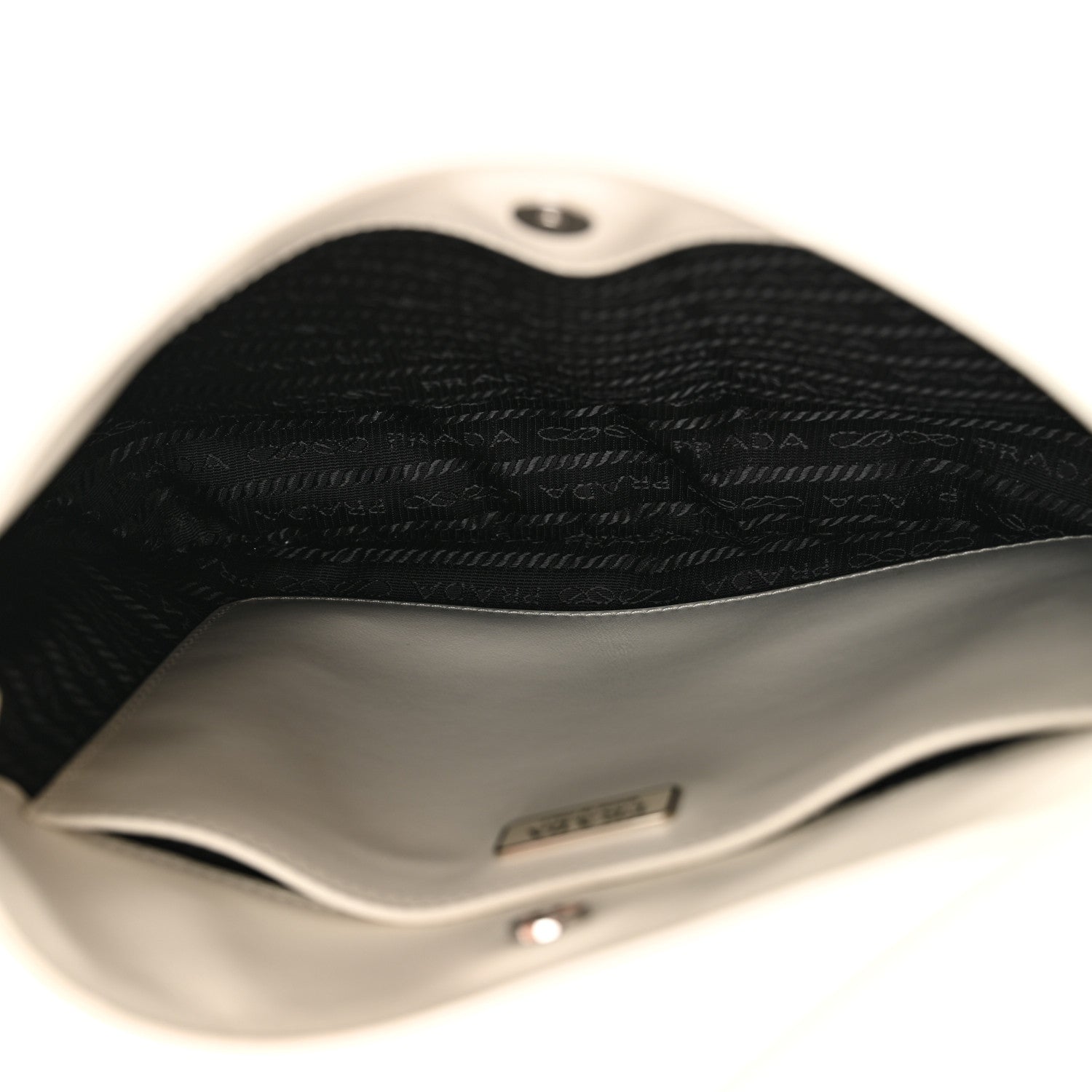 Prada Spazzolato Cleo Shoulder Bag White 5 of 9