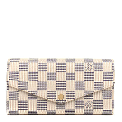Louis Vuitton Damier Azur Sarah Wallet NM 1 of 7