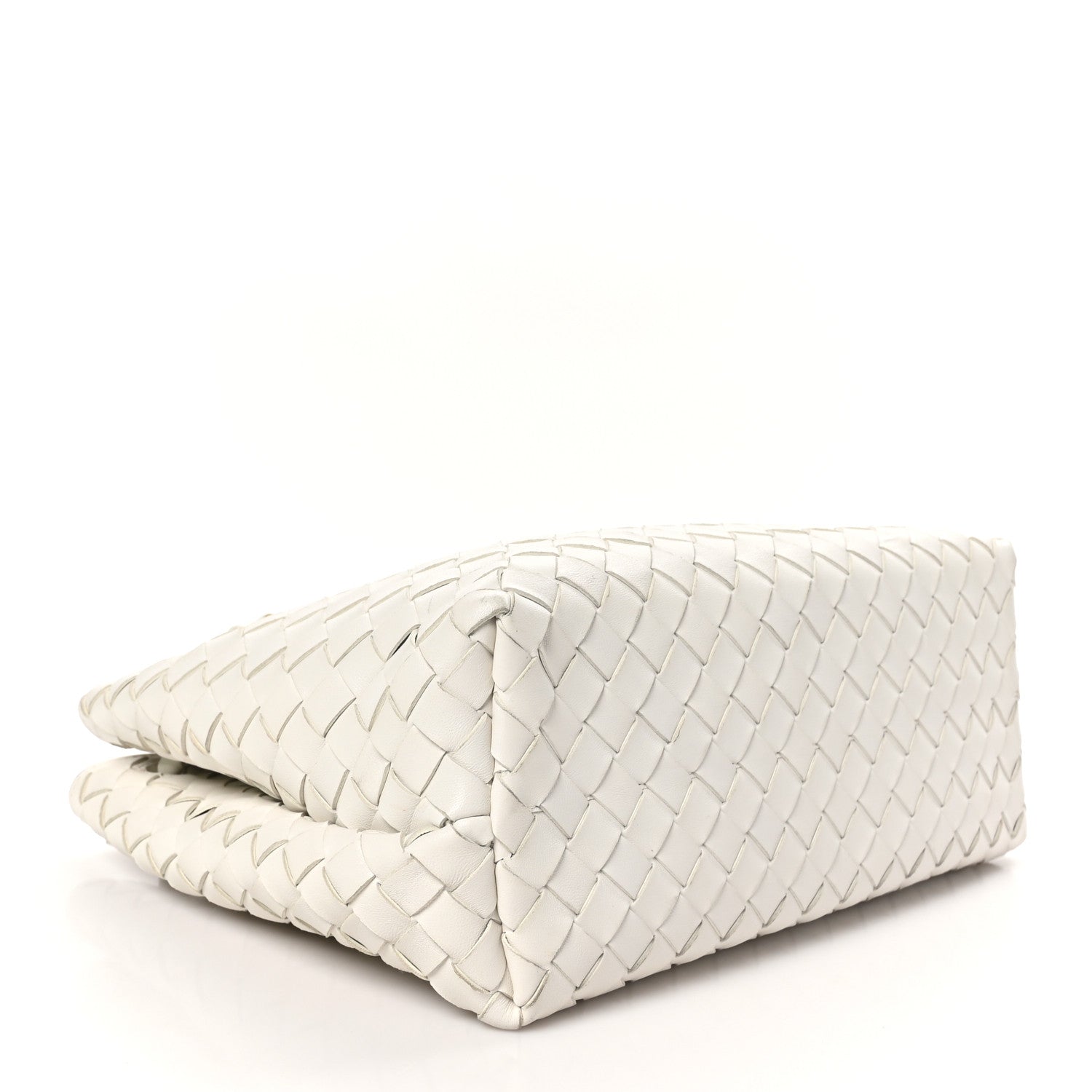 Bottega Veneta Nappa Intrecciato Medium Andiamo Shoulder Bag White 4 of 10