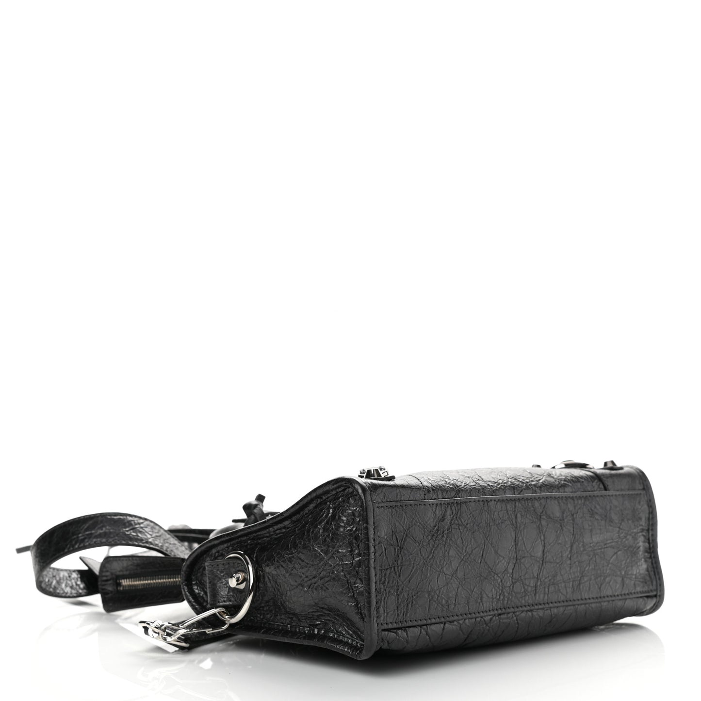Agneau Classic Silver Hardware Mini City Anthracite