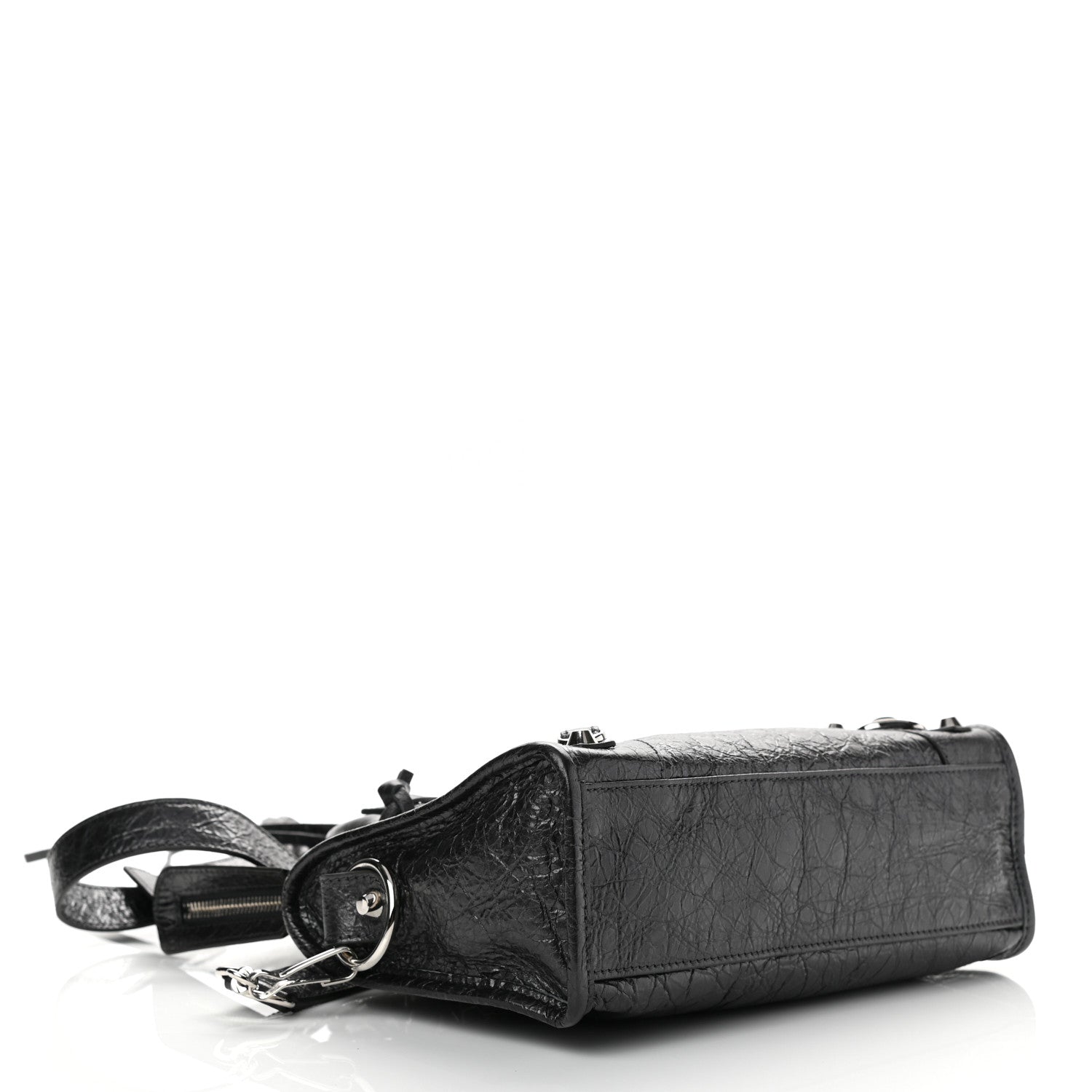 Balenciaga Agneau Classic Silver Hardware Mini City Anthracite 4 of 9