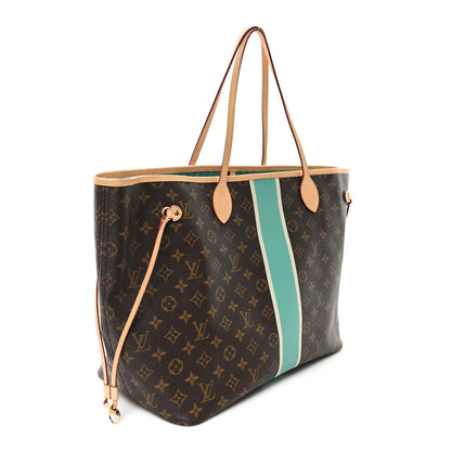 Louis Vuitton Monogram My LV Heritage Neverfull Turquoise White 3 of 11
