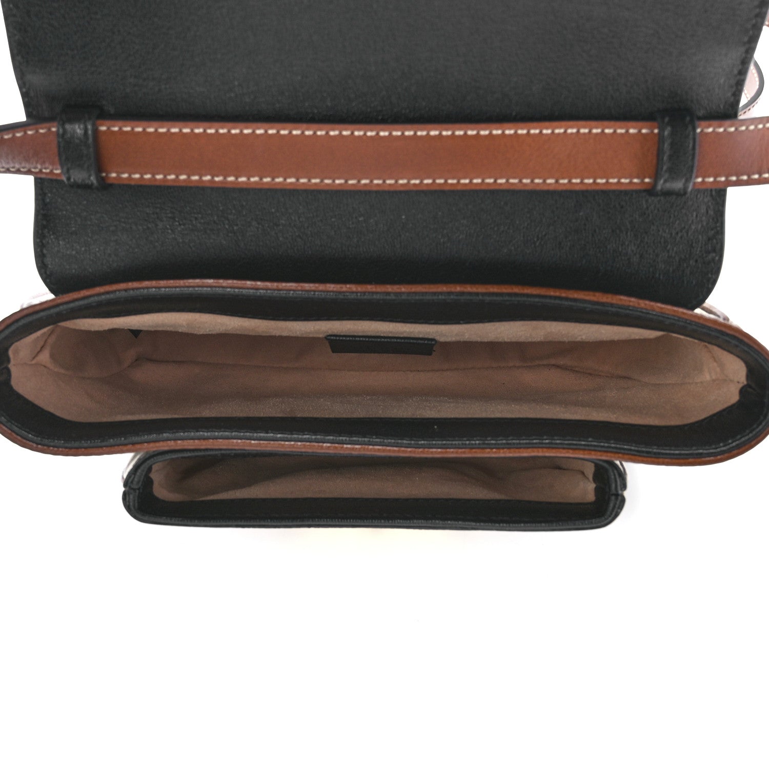 Gucci GG Supreme Monogram New Sakai Lux Calfskin Mini Padlock Flap Pocket Shoulder Bag Beige Ebony Black Cuir 5 of 13