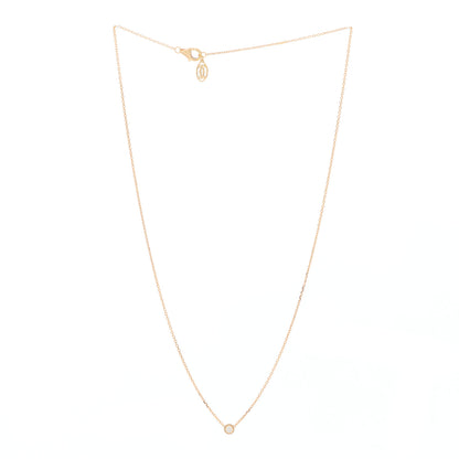 Cartier 18K Pink Gold Diamond XS D'Amour Pendant Necklace 2 of 6