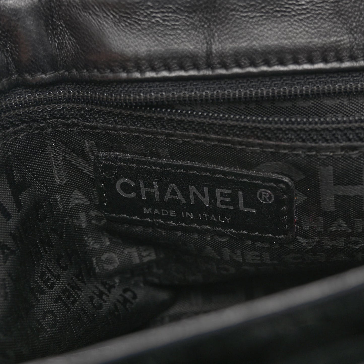 Velvet Lambskin Camellia No. 5 Flap Bag Black