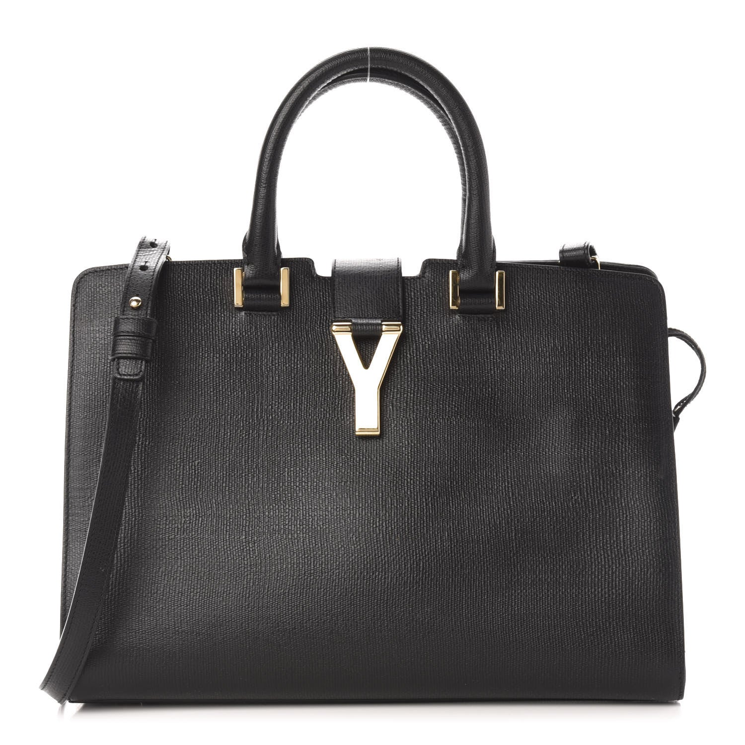 Saint Laurent Textured Calfskin Small Classic Y Cabas Black 1 of 16