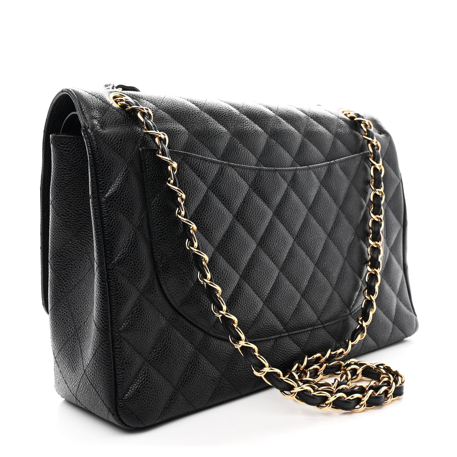 Chanel Caviar Quilted Maxi Double Flap Black 3 of 11