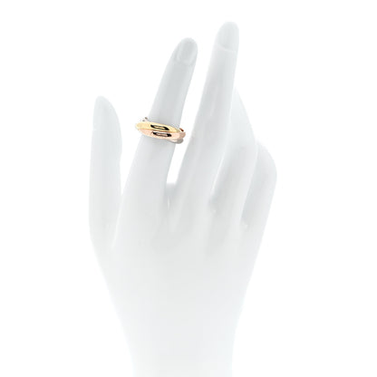 Cartier 18K Pink Yellow White Gold Diamond Trinity Ring 50 5.25 2 of 5