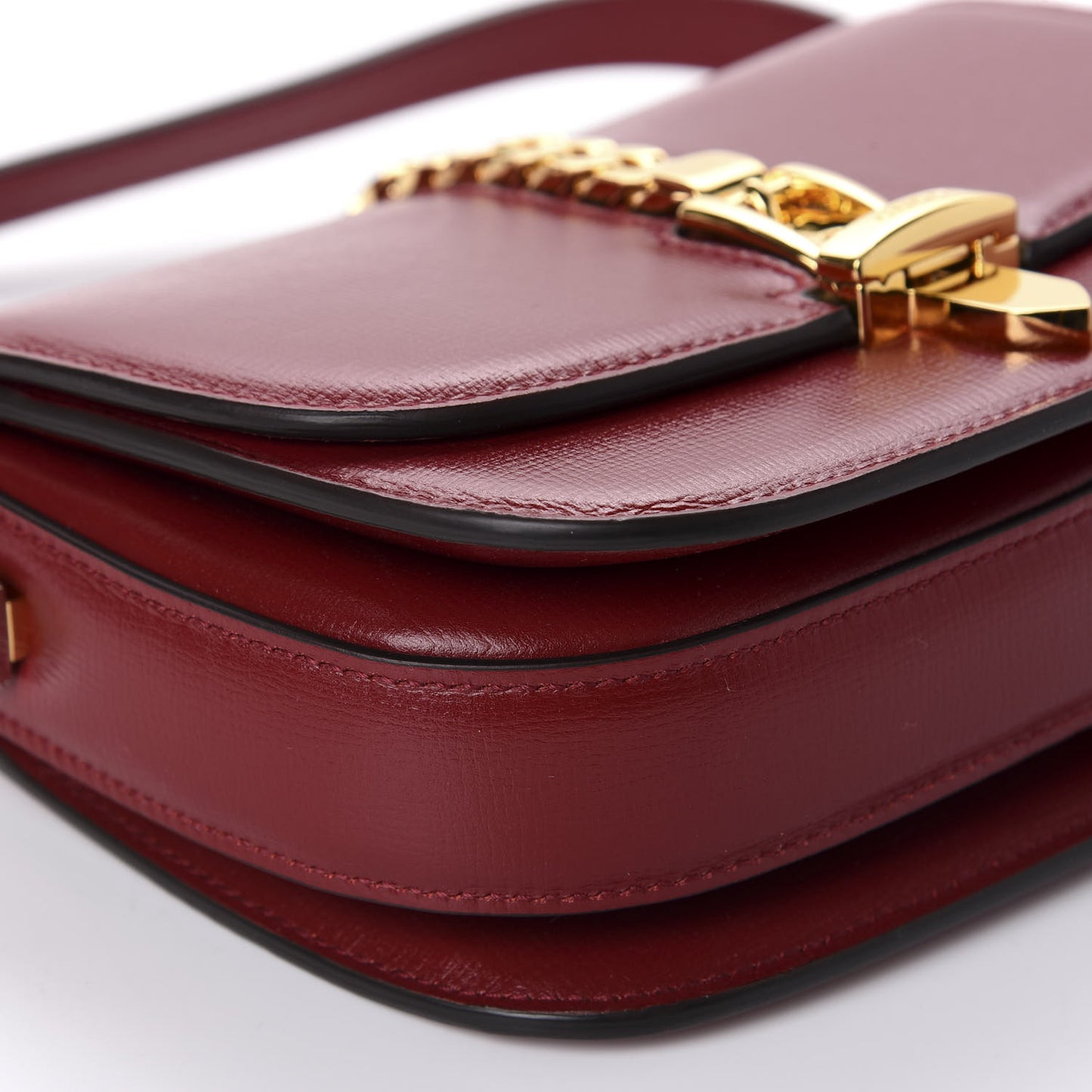 Azalea Calfskin Mini Sylvie 1969 Flap Messenger Bag New Cherry Red