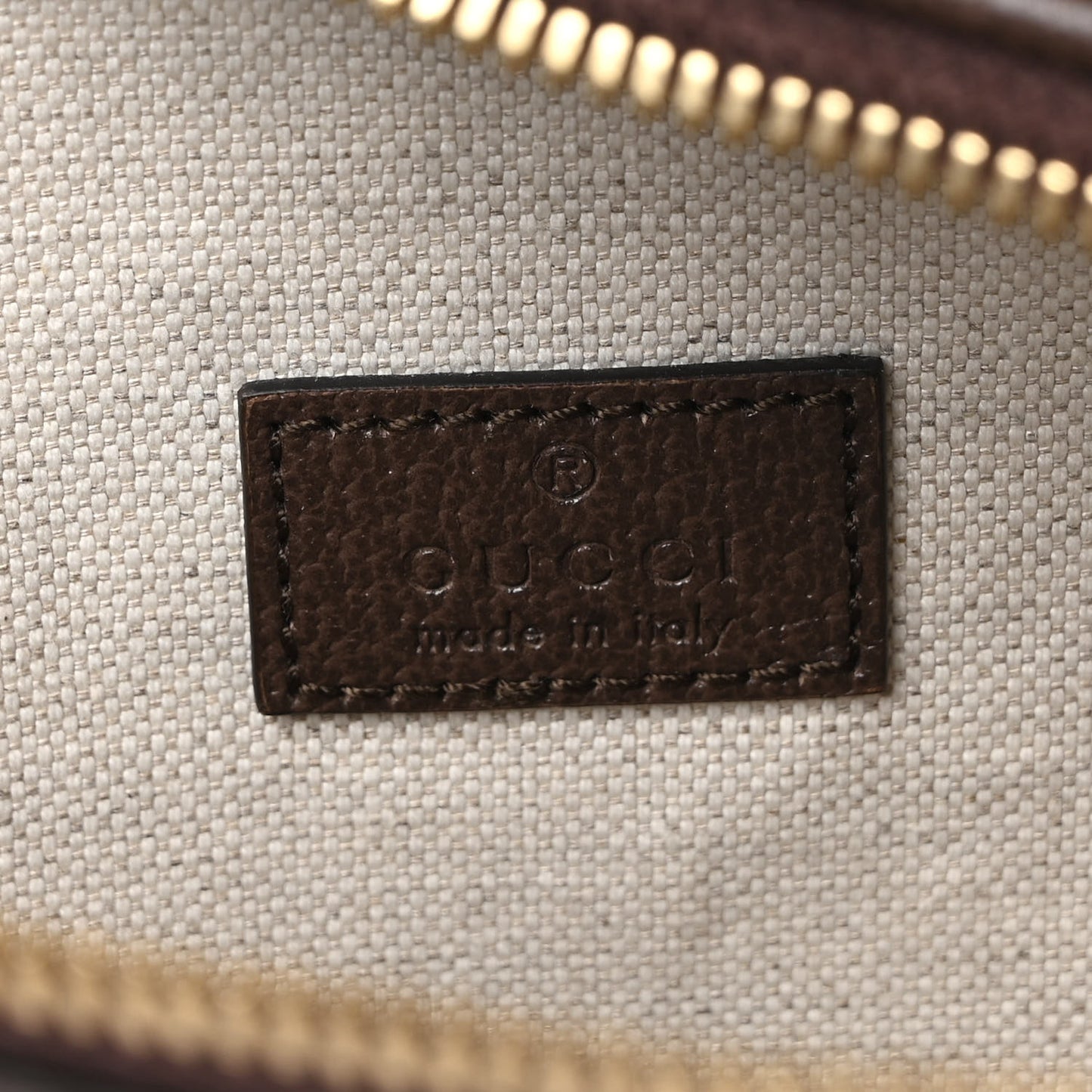 Monogram Jumbo GG Textured Dollar Calfskin Web Belt Bag Camel Ebony New Acero