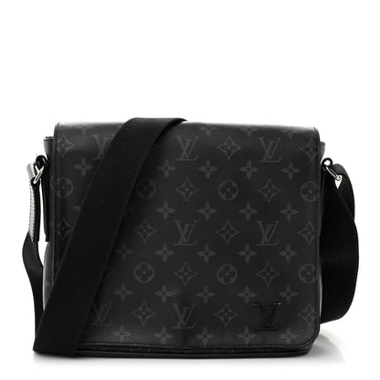 Louis Vuitton Monogram Eclipse District PM Black 1 of 10